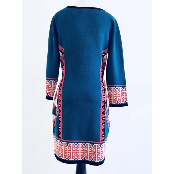 Flying Tomato | Womens Size M Sweater Dress Aztec Fitted Slimming Pullover - Picture 4 of 11